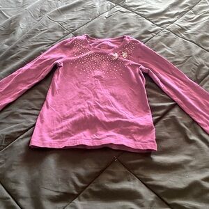 Girls Purple Long Sleeve Tee